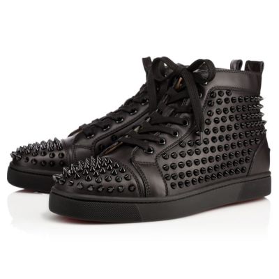 Zapatillas Louis Orlato Spikes Christian Louboutin Hombre - Negros - 3175013B078